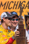 Joey Logano and Ford wins the Michigan Heritage Trophy