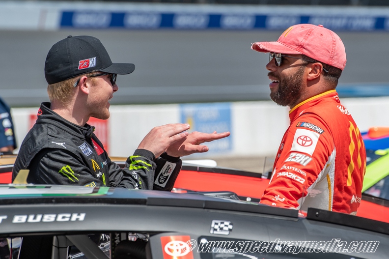 Ty Gibbs+Bubba Wallace chat