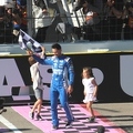 Kyle Larson celebrates South Point 400 victory with his children