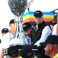 Team Owner Roger Penski with Championship Trophy